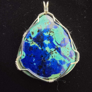 Azurite Pendant (Wire Wrapped) 