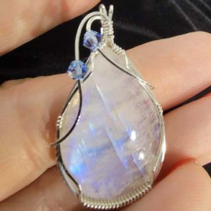 Moonstone Pendant (Wire Wrapped) 