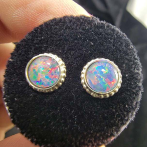 Spencer Opal Triplet Post Earrings 
