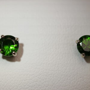 Green Chrome Diopside Earrings