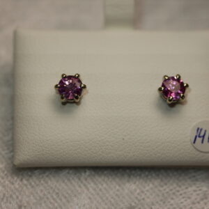 Pink Sapphire Earrings