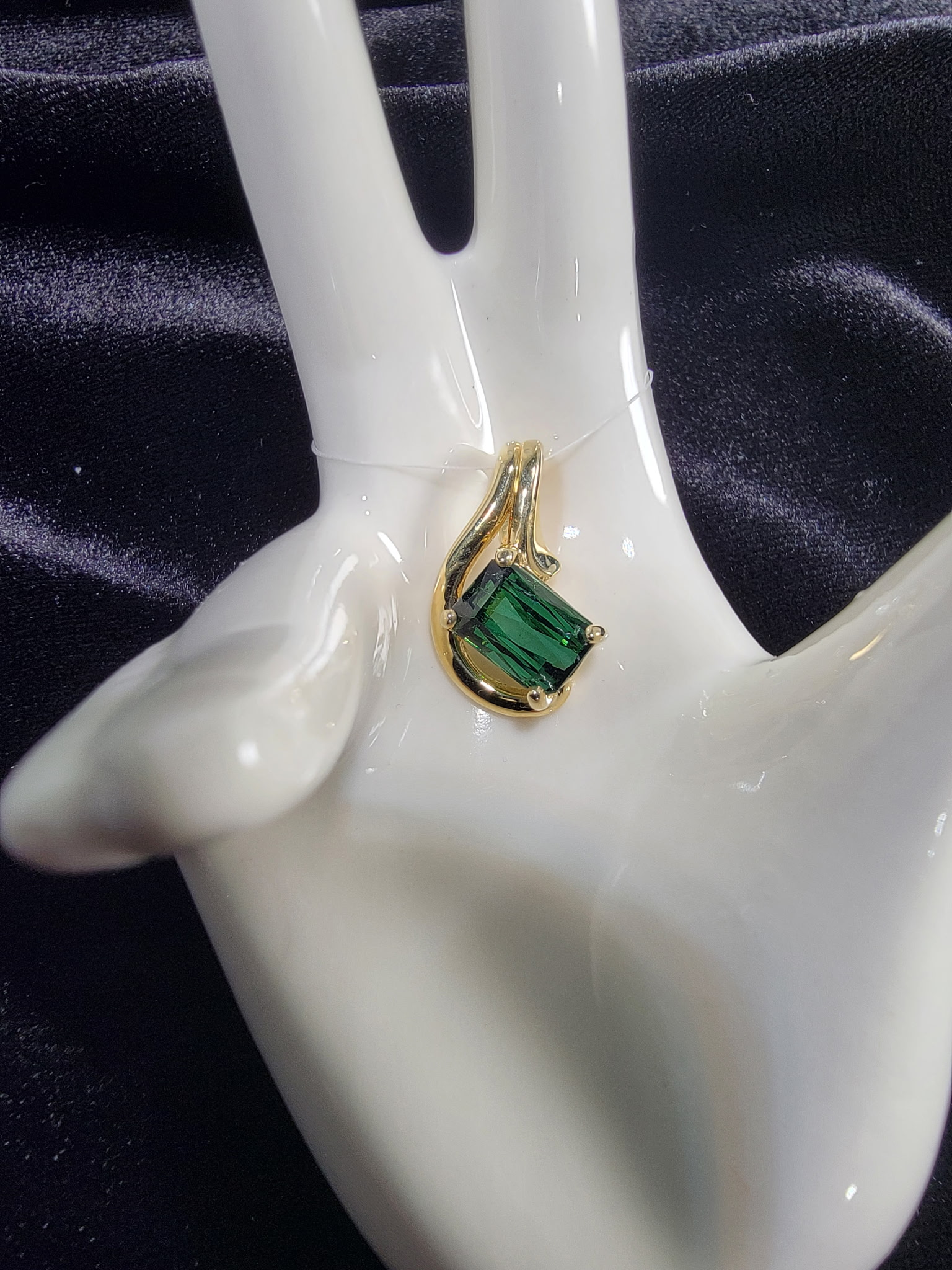 Green Tourmaline Pendant