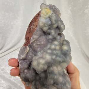 Chalcedony on Jasper Flame