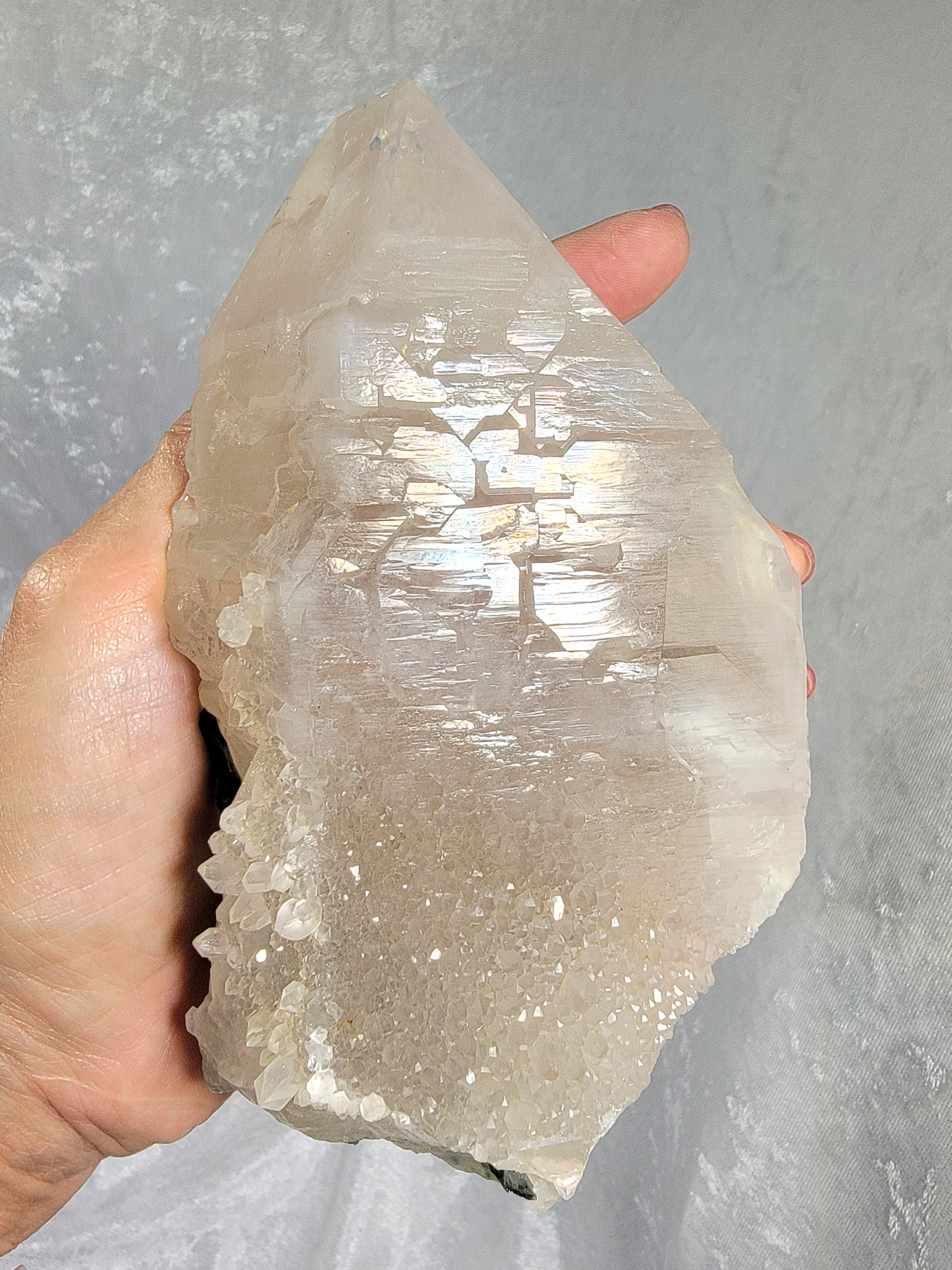 Quartz with Green Tourmaline & Phantom - Image 3